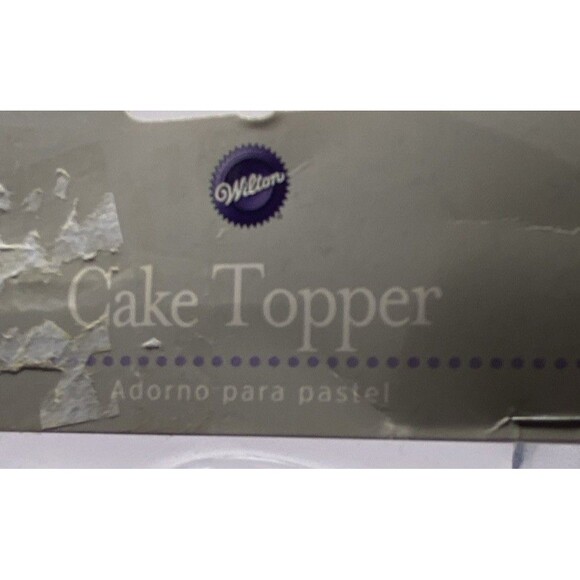 Wilton Cake Topper 6.25"- First Kiss Wedding Shimmer White  NIB Bride Groom - Picture 10 of 16